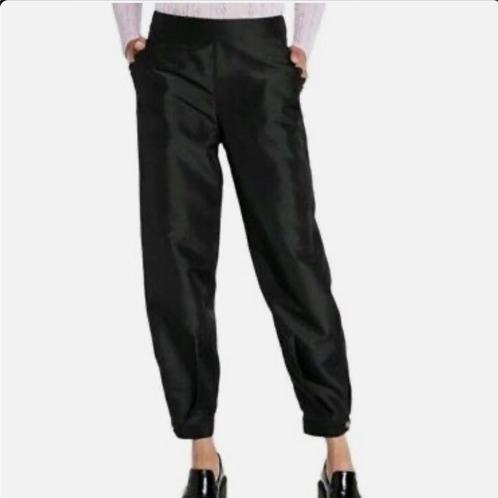 Kiki Vargas Designer Collection Target Black Joggers Scallop Pocket M NWT